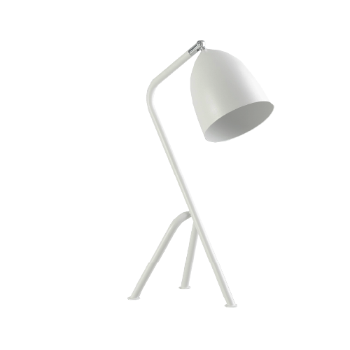 Lámpara de mesa E27 blanca modelo olivia